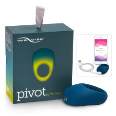   We-Vibe Pivot - акумулаторен вибриращ пенис пръстен (нощно синьо)