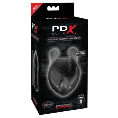   PDX Elite - силиконов пенис вибратор (черен)