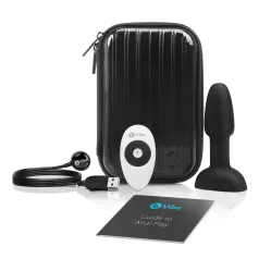   b-Vibe Rimming - анален вибратор с въртящи се перли - черен