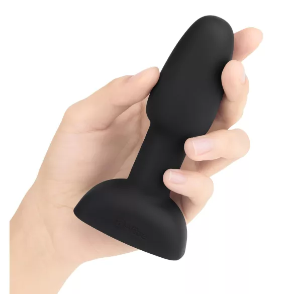 b-Vibe Rimming - анален вибратор с въртящи се перли - черен