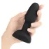 b-Vibe Rimming - анален вибратор с въртящи се перли - черен