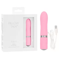   Pillow Talk Flirty - вибратор тип пръчка с акумулатор - розов