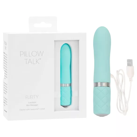 Pillow Talk Flirty - вибратор с батерия - тюркоаз