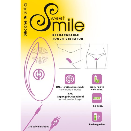 SMILE Touch - Акумулаторни гъвкави клиторни вибратори (лилави)