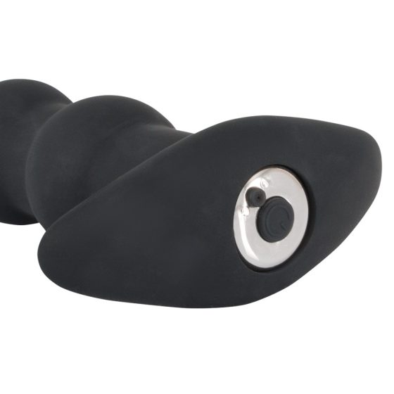 Black Velvet - Акумулаторни анални вибратори с 5 топчета (черни)