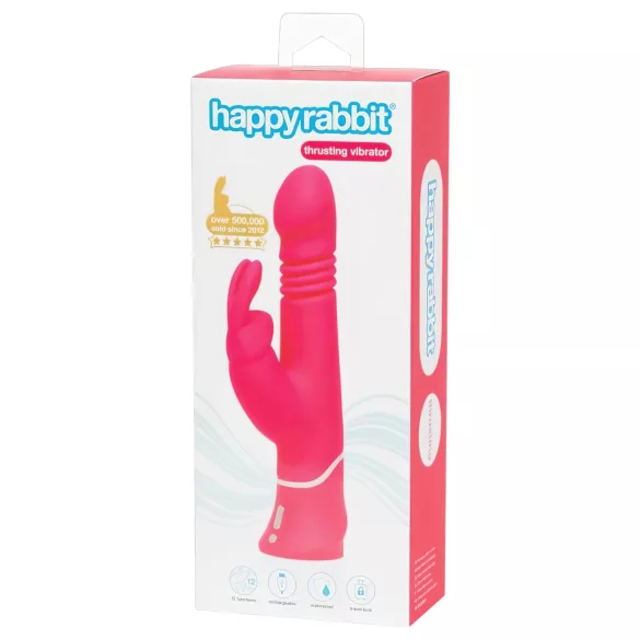 Happyrabbit Thrusting - вибратор с тласъци и клитор стимулатор