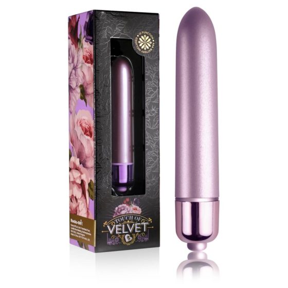 Touch of Velvet - мини вибратор за червило (10 удара) - лилав