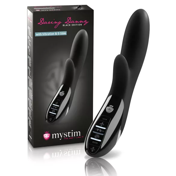 mystim Daring Danny - електростимулаторен вибратор (черен)