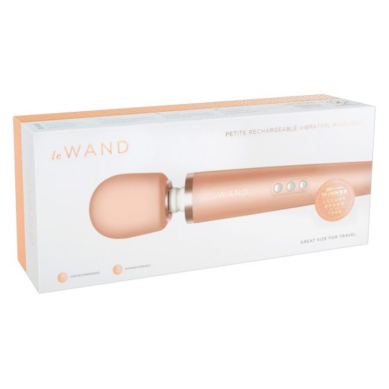 Le Wand Petite - изключителен безжичен масажор (розово-златен)