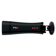   PDX Super Stroker - безжична, вибрираща, стенеща фалшива путка (естествено черна)