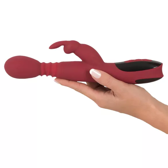 You2Toys Massager - тласкащ, въртящ се, загряващ вибратор за G-точка (червен)