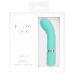  Pillow Talk Racy - вибратор за G-точка - презареждащ се, тесен, тюркоаз