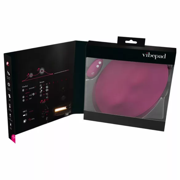 VibePad - вибрираща възглавница с 2 мотора и дистанционно - лилава