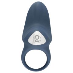   You2Toys - Пенис пръстен - вибриращ пенис пръстен с батерии (син)