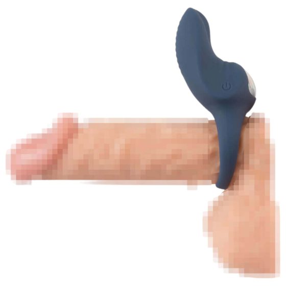 You2Toys - Пенис пръстен - вибриращ пенис пръстен с батерии (син)