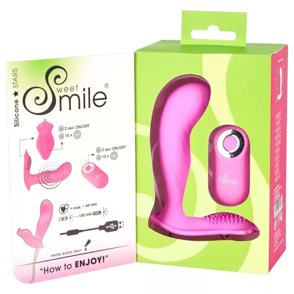 SMILE G-Spot бикини - носим акумулаторен, радио вибратор (розов)