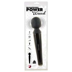   You2Toys Power Wand - акумулаторен масажиращ вибратор (черен)