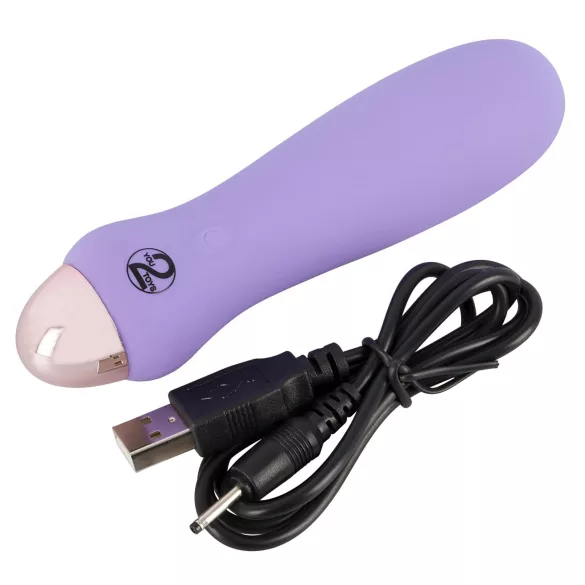 Cuties Mini Purple - вибратор пръчка с акумулатор - силикон, лилав