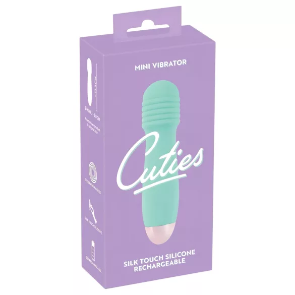 You2Toys - Cuties Mini Wand - акумулаторен, мини масажен вибратор (зелен)