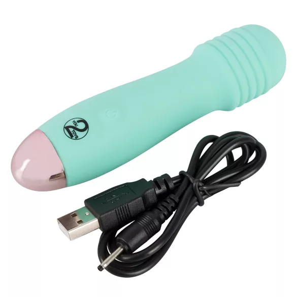 You2Toys - Cuties Mini Wand - акумулаторен, мини масажен вибратор (зелен)