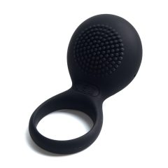   Svakom Tyler - водоустойчив вибриращ пенис пръстен с батерия (черен)