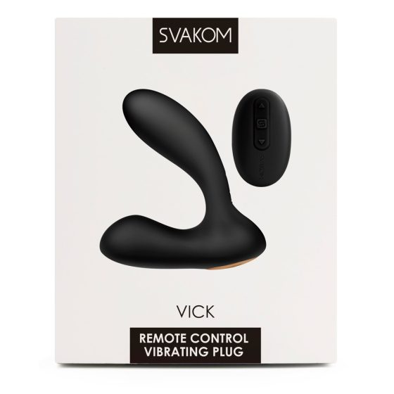 Svakom Vick - водоустойчив вибратор за простатата и G-точката (черен)