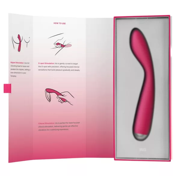 Svakom Iris - вибратор за G-точка - акумулаторен, водоустойчив - червен