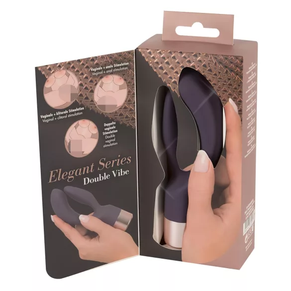 You2Toys Elegant Double - вибратор за двойна стимулация с клиторен стимулатор