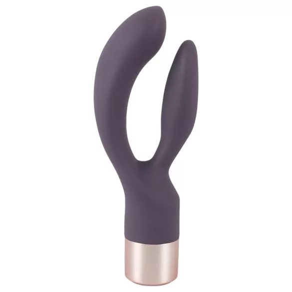 You2Toys Elegant Double - вибратор за двойна стимулация с клиторен стимулатор