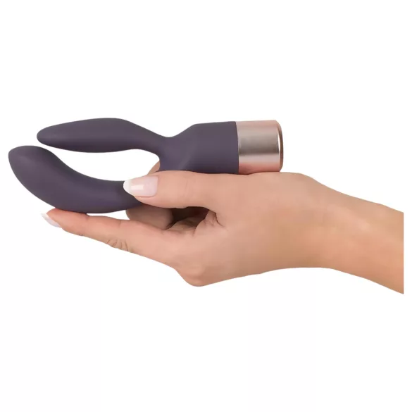 You2Toys Elegant Double - вибратор за двойна стимулация с клиторен стимулатор
