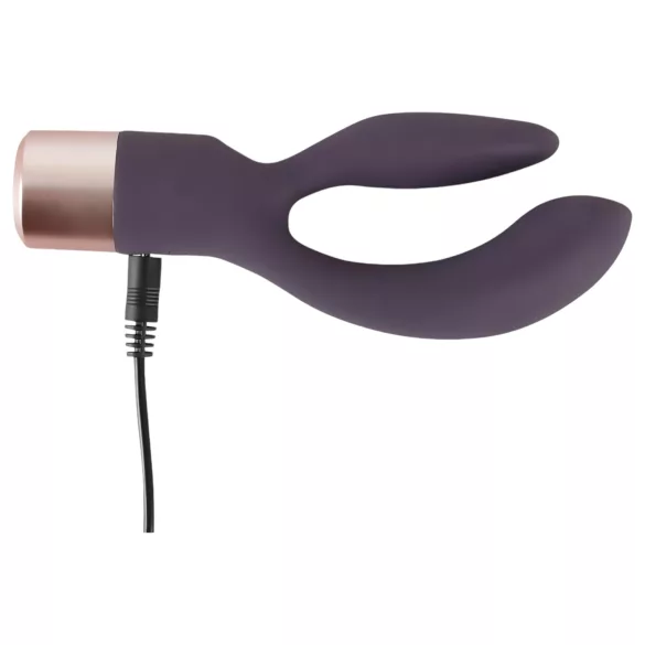 You2Toys Elegant Double - вибратор за двойна стимулация с клиторен стимулатор