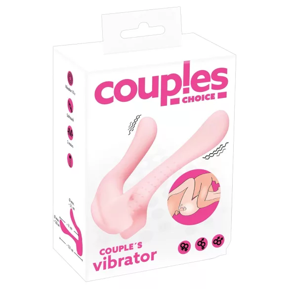 Couples Choice - вибратор за двойки с 2 мотора - розов