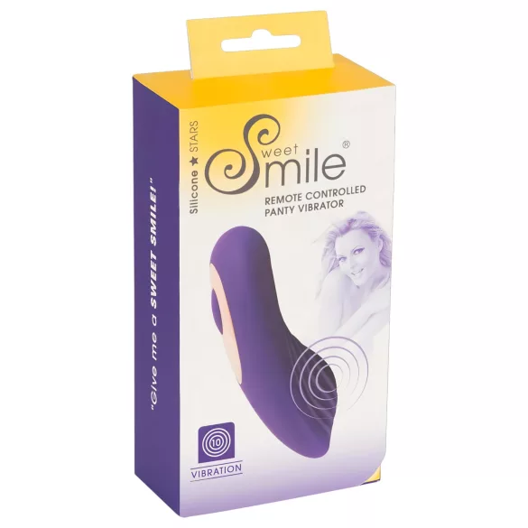 SMILE - вибратор за бикини с дистанционно и акумулатор - лилав