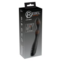   Rebel P-Spot - вибратор за простатата с двоен мотор (черен)