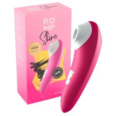   ROMP Shine - водоустойчив клиторен стимулатор с въздушни вълни (розов)