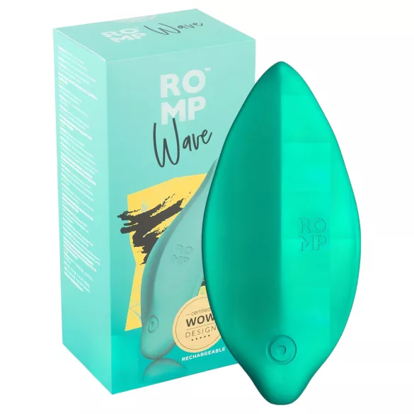 ROMP Wave - вибратор за клитор - акумулаторен, водоустойчив - зелен