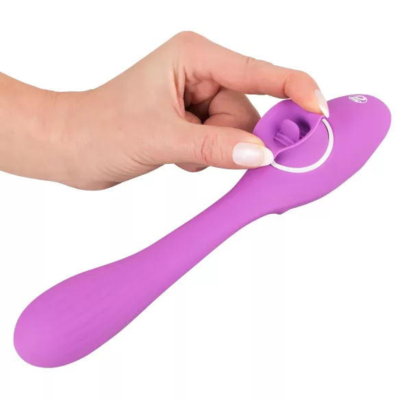You2Toys - вибратор с 2 функции - акумулаторен 2 в 1 - лилав