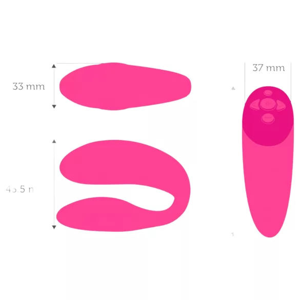 We-Vibe Chorus hands-free вибратор за двойки със Squeeze Remote (розов)