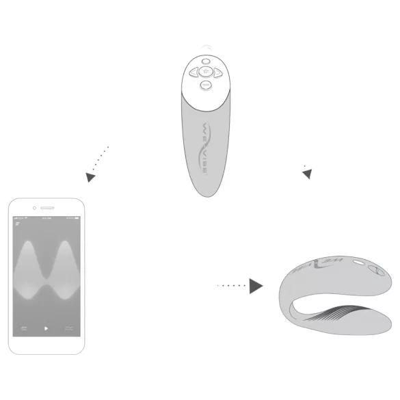 We-Vibe Chorus hands-free вибратор за двойки със Squeeze Remote (розов)