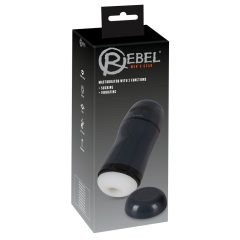   Rebel - Вибриращ мастурбатор 2в1 (черен)