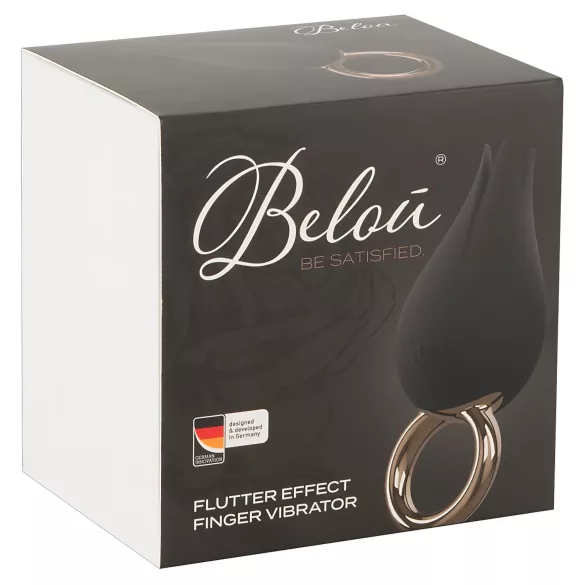 Belou - вибратор за клитор - акумулаторен, водоустойчив - черен