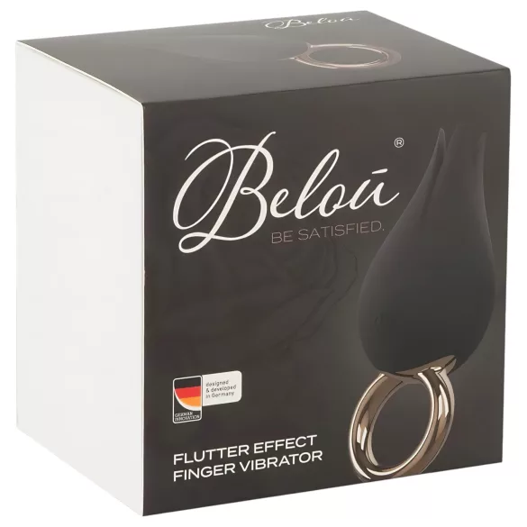 Belou - вибратор за клитор - акумулаторен, водоустойчив - черен