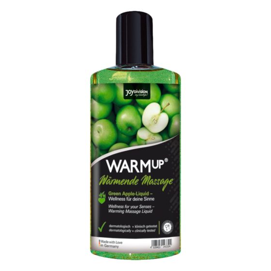 JoyDivision WARMup - Загряващо масажно масло - Зелена ябълка (150 мл)