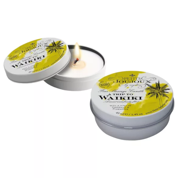 Petits Joujoux Waikiki - масажна свещ - кокос ананас - 43 мл