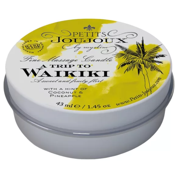 Petits Joujoux Waikiki - масажна свещ - кокос ананас - 43 мл