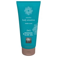   Shiatsu 2in1 Amber - масажно масло и лубрикант - кехлибар (200ml)