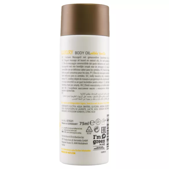 Shiatsu Luxury - ядливо масажно олио - ванилия 75ml