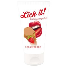   Lick it! - 2в1 ядливо лубрикант - ягода (50ml)