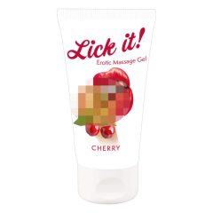   Lick it! - 2в1 Любрикант за ядене - Череша (50ml)