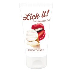   Lick it! - лубрикант за ядене 2в1 - бял шоколад (50ml)